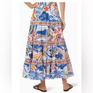 Farm Rio x Anthropologie Brazil Farmers Market Midi/Maxi Skirt